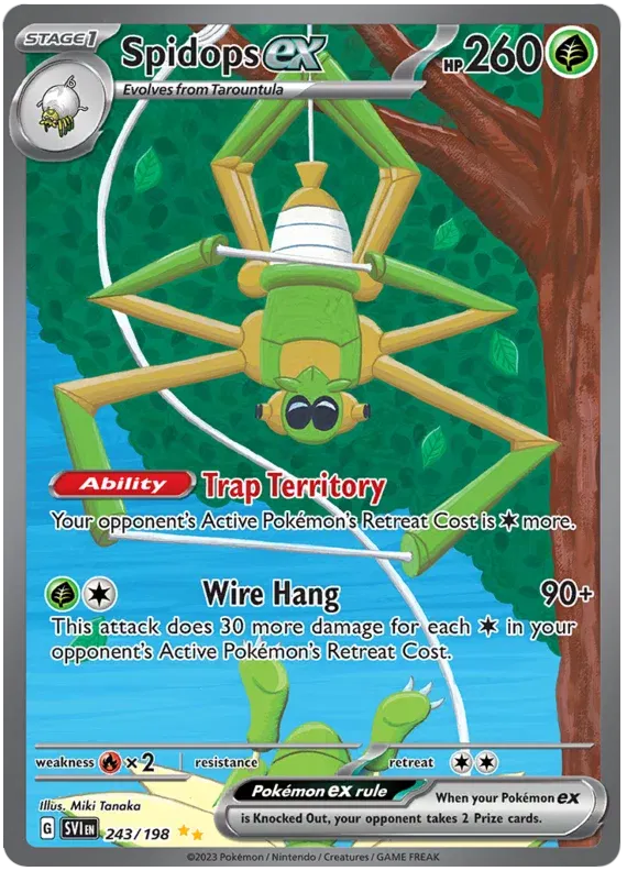 243/198 Spidops EX - Scarlet & Violet Base Set
