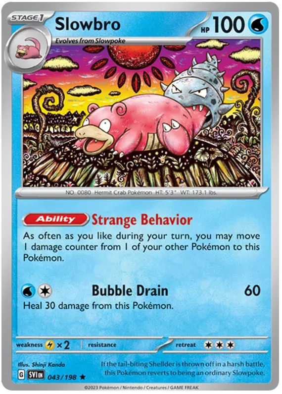 043/198 Slowbro Holofoil - Scarlet & Violet Base Set