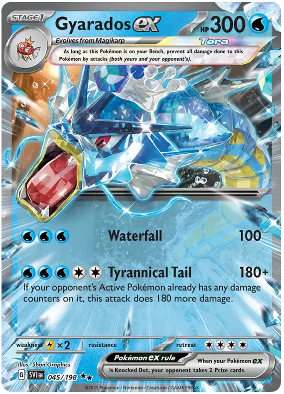 045/198 Gyarados EX - Scarlet & Violet Base Set