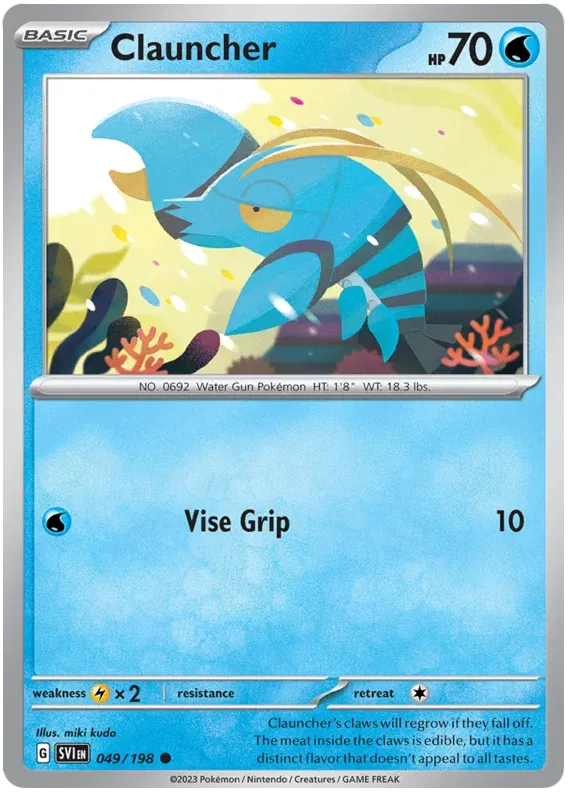049/198 Clauncher Reverse Holo - Scarlet & Violet Base Set