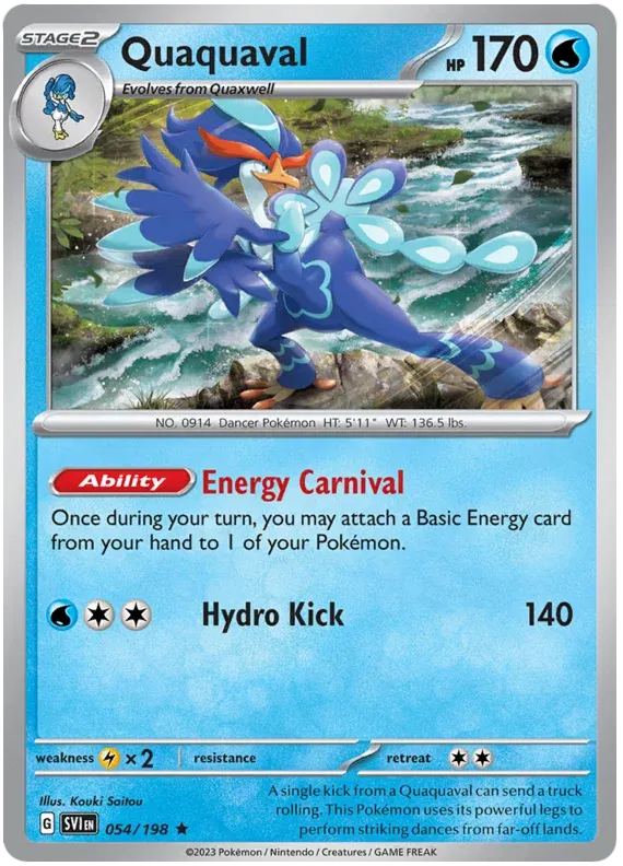 054/198 Quaquaval Holofoil - Scarlet & Violet Base Set