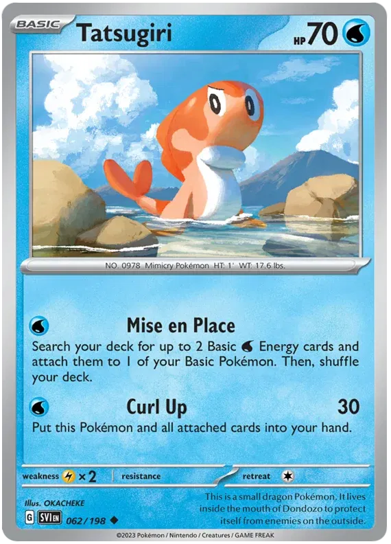 062/198 Tatsugiri Reverse Holo - Scarlet & Violet Base Set