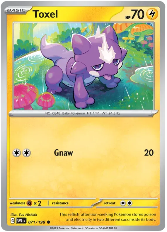 071/198 Toxel Reverse Holo - Scarlet & Violet Base Set