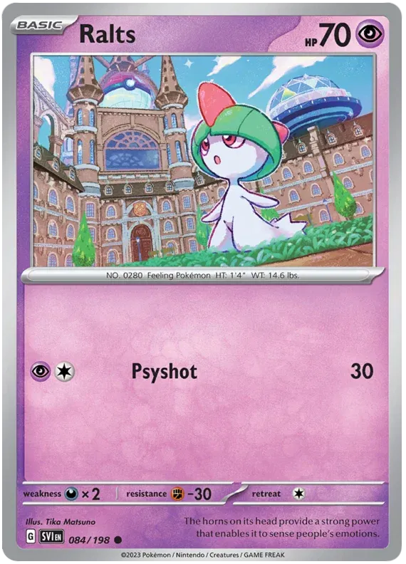 084/198 Ralts Reverse Holo - Scarlet & Violet Base Set