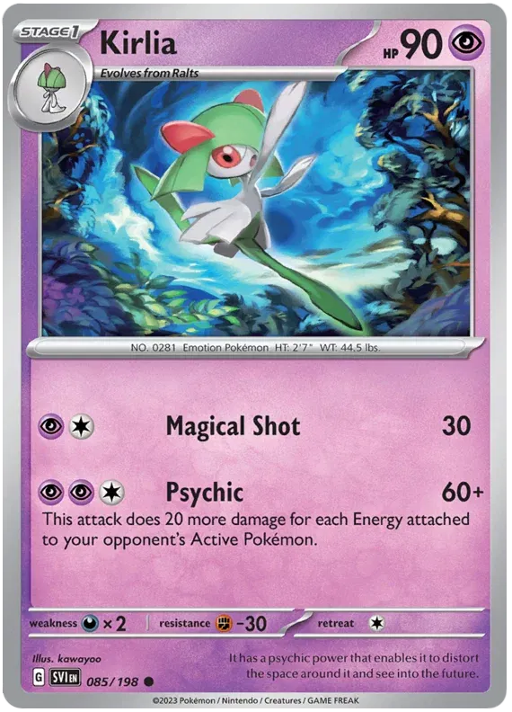 085/198 Kirlia Reverse Holo - Scarlet & Violet Base Set