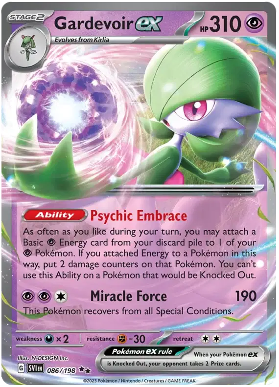 086/198 Gardevoir EX - Scarlet & Violet Base Set