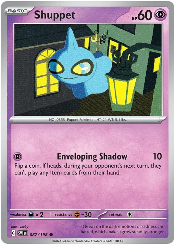 087/198 Shuppet Reverse Holo - Scarlet & Violet Base Set