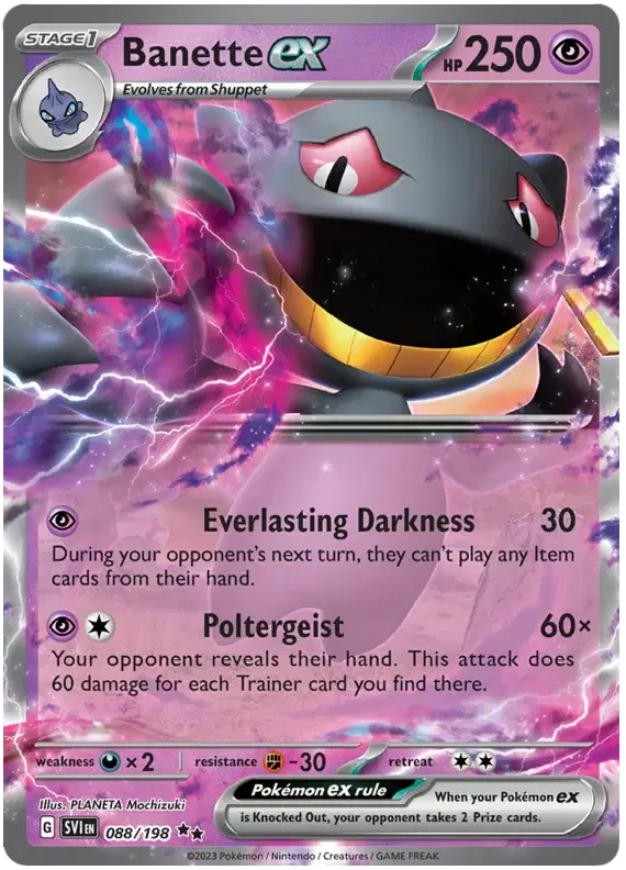 088/198 Banette EX - Scarlet & Violet Base Set