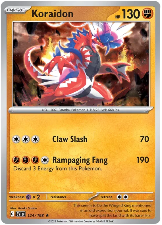 124/198 Koraidon Holofoil - Scarlet & Violet Base Set