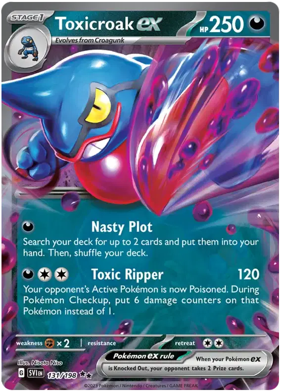 131/198 Toxicroak EX - Scarlet & Violet Base Set