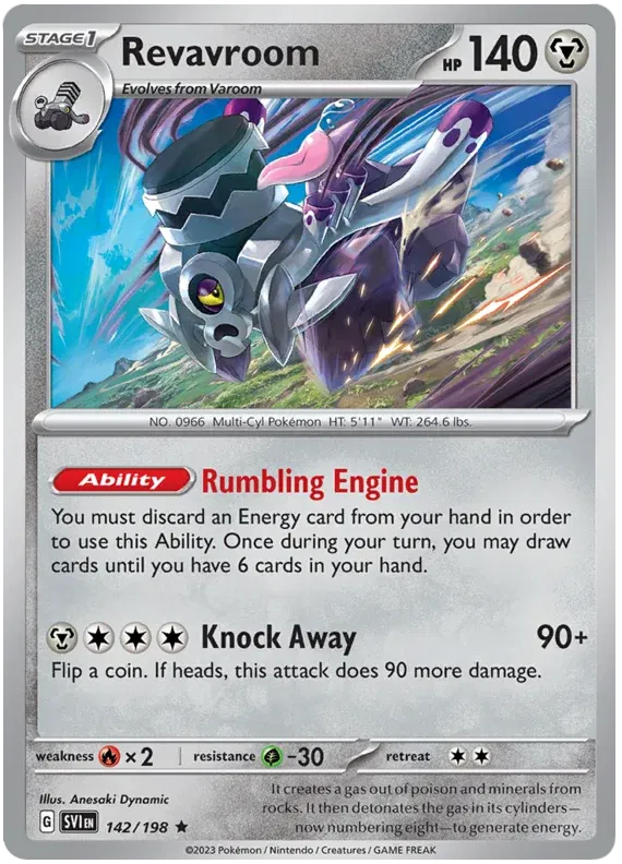 142/198 Revavroom Holofoil - Scarlet & Violet Base Set