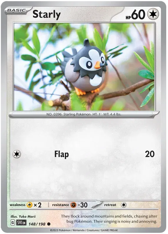 148/198 Starly Reverse Holo - Scarlet & Violet Base Set
