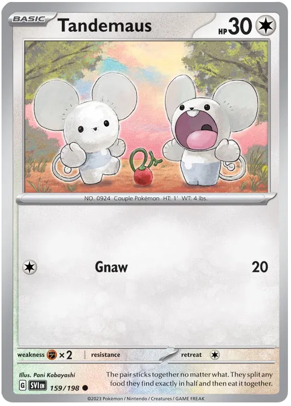 159/198 Tandemaus Reverse Holo - Scarlet & Violet Base Set