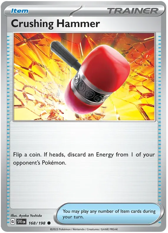 168/198 Crushing Hammer Reverse Holo - Scarlet & Violet Base Set