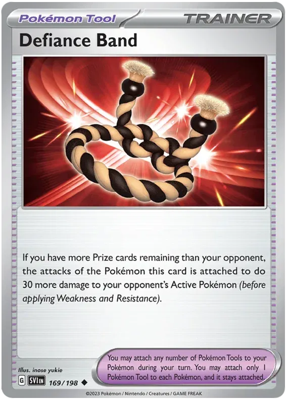 169/198 Defiance Band Reverse Holo - Scarlet & Violet Base Set