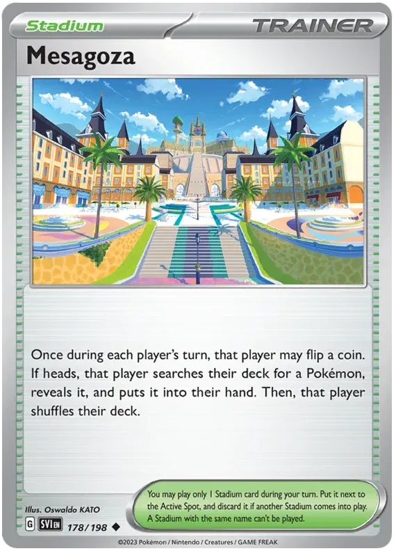 178/198 Mesagoza Reverse Holo - Scarlet & Violet Base Set