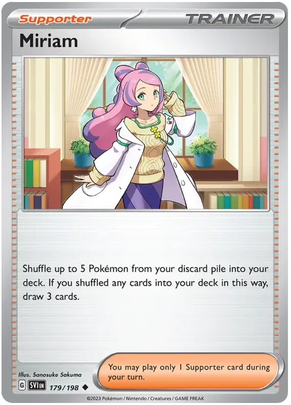 179/198 Miriam Reverse Holo - Scarlet & Violet Base Set