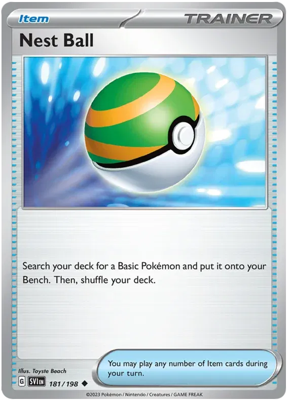 181/198 Nest Ball Reverse Holo - Scarlet & Violet Base Set