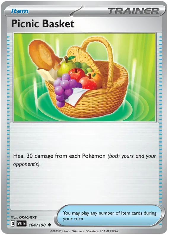 184/198 Picnic Basket Reverse Holo - Scarlet & Violet Base Set
