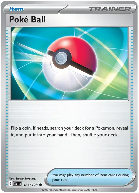 185/198 Poké Ball Reverse Holo - Scarlet & Violet Base Set