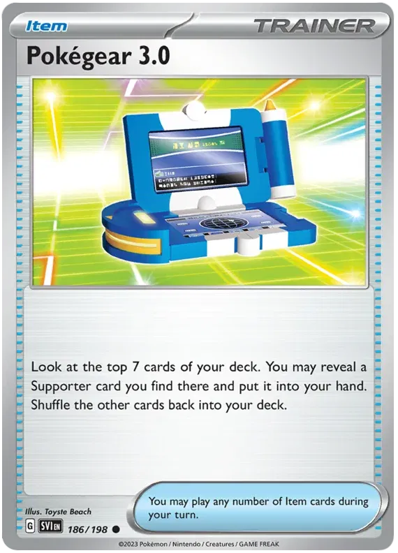 186/198 Pokégear 3.0 Reverse Holo - Scarlet & Violet Base Set