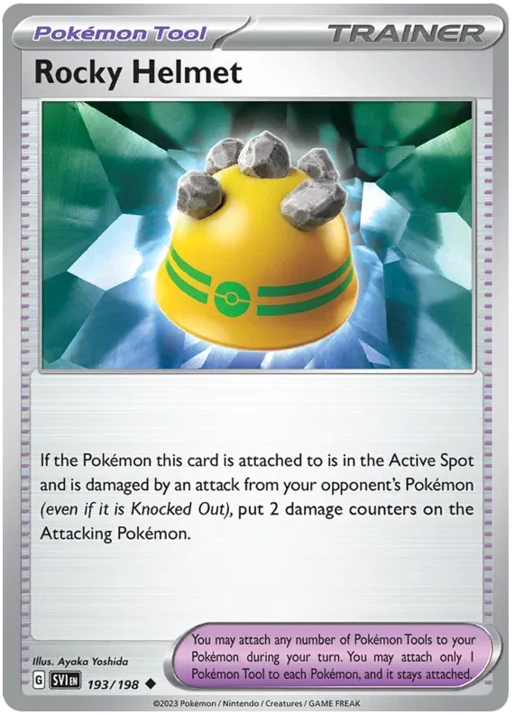 193/198 Rocky Helmet Reverse Holo - Scarlet & Violet Base Set
