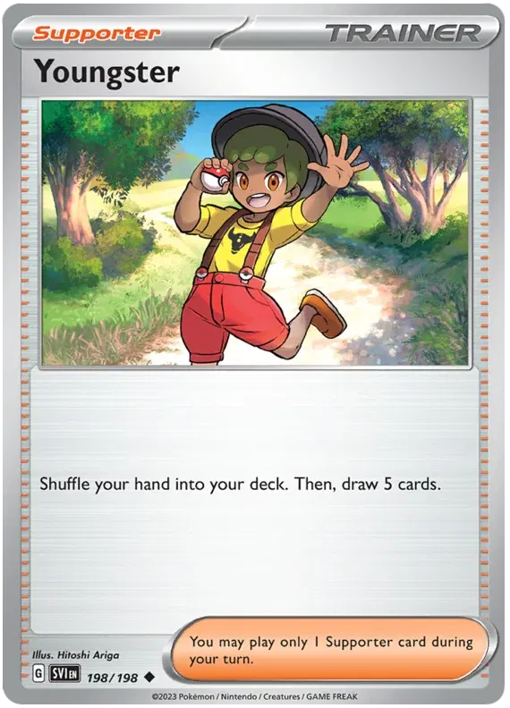 198/198 Youngster Reverse Holo - Scarlet & Violet Base Set