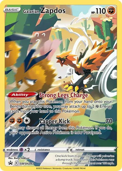 SWSH283 Galarian Zapdos - SWSH Black Star Promo