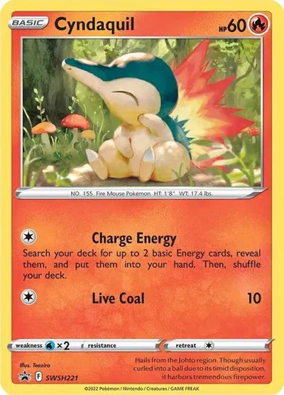 SWSH221 Cyndaquil Cosmos Holo - SWSH Black Star Promo
