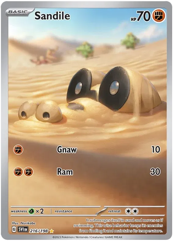 216/198 Sandile - Scarlet & Violet Base Set