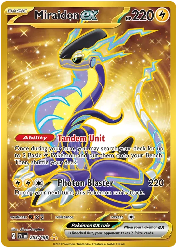 253/198 Miraidon EX - Scarlet & Violet Base Set