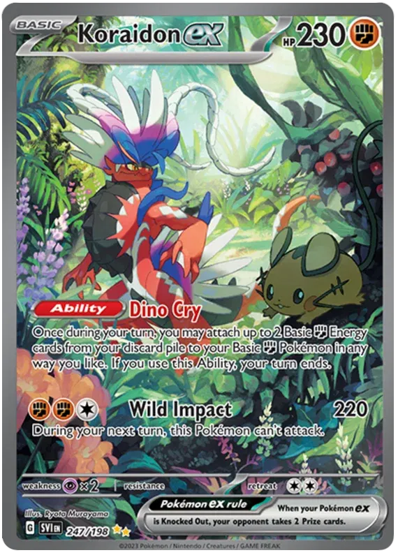 247/198 Koraidon EX - Scarlet & Violet Base Set