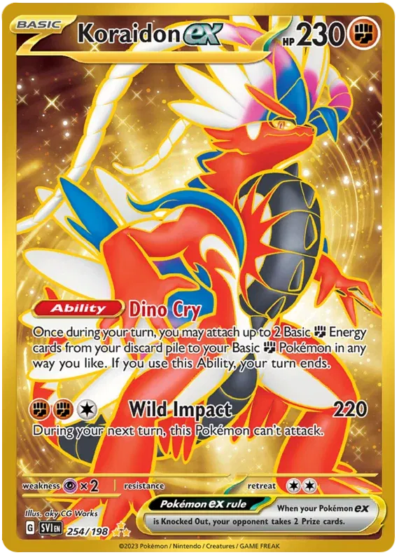 254/198 Koraidon EX - Scarlet & Violet Base Set