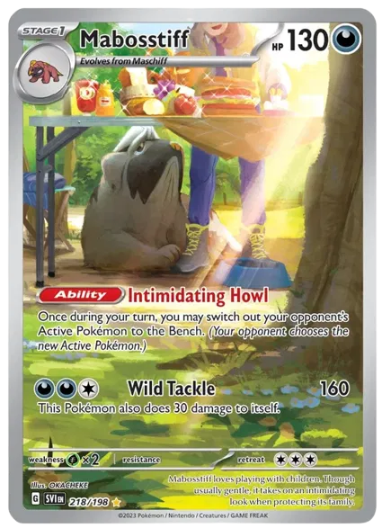 218/198 Mabosstiff - Scarlet & Violet Base Set