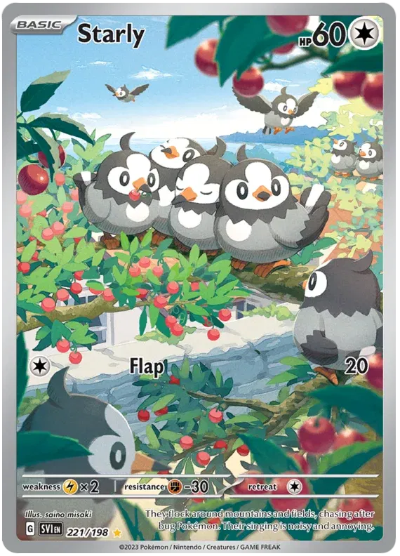 221/198 Starly - Scarlet & Violet Base Set