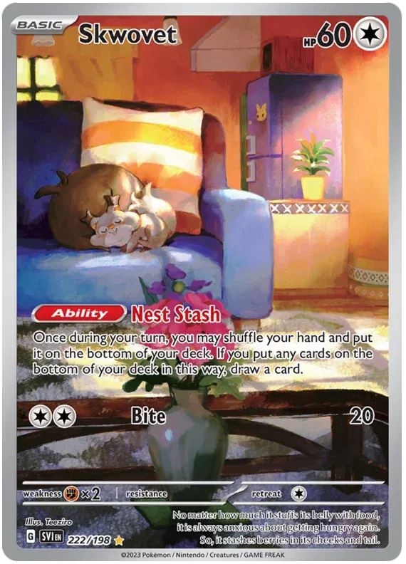 222/198 Skwovet - Scarlet & Violet Base Set