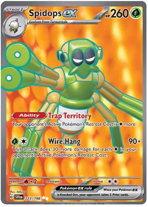 223/198 Spidops EX - Scarlet & Violet Base Set