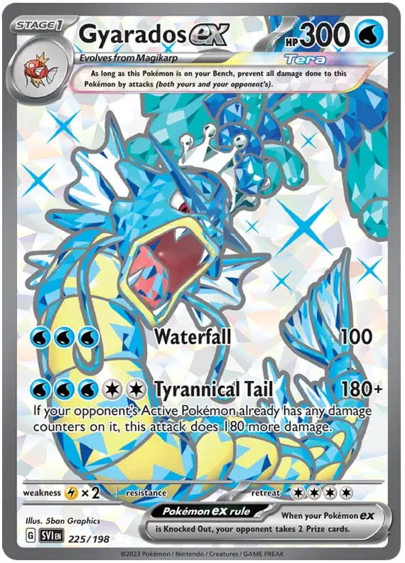 225/198 Gyarados EX - Scarlet & Violet Base Set
