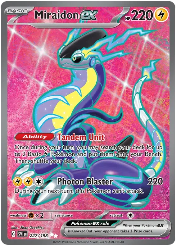 227/198 Miraidon EX - Scarlet & Violet Base Set