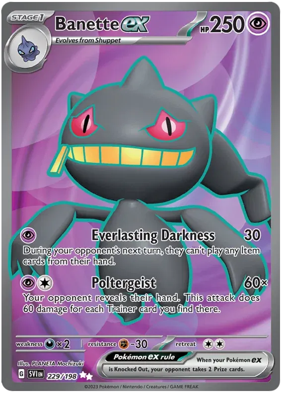 229/198 Banette EX - Scarlet & Violet Base Set