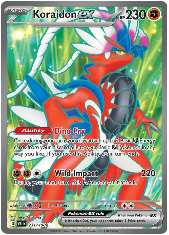 231/198 Koraidon EX - Scarlet & Violet Base Set