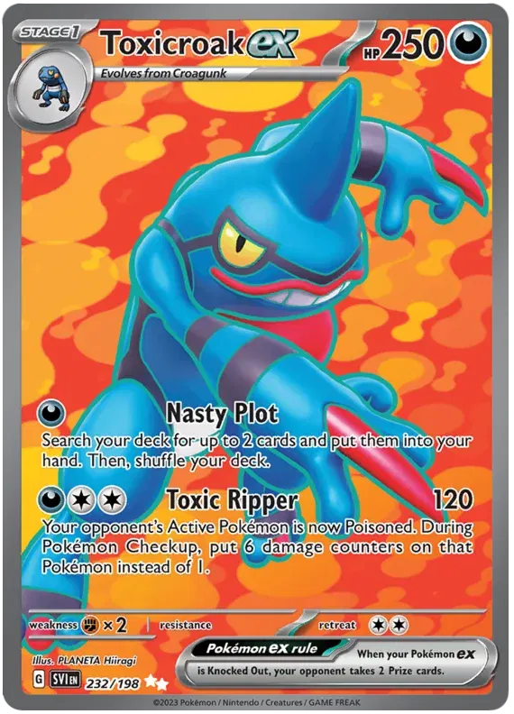232/198 Toxicroak EX - Scarlet & Violet Base Set