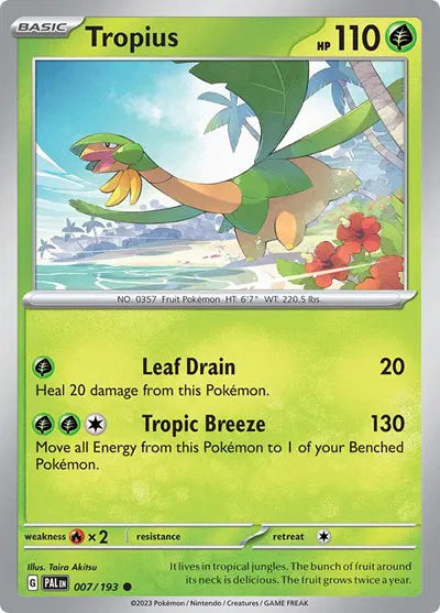 007/193 Tropius Reverse Holo