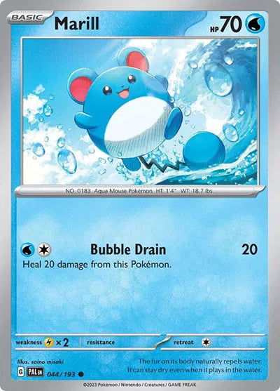 044/193 Marill Reverse Holo - Paldea Evolve