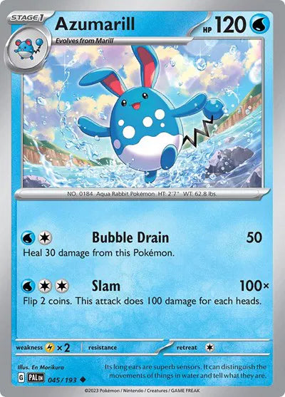 045/193 Azumarill Reverse Holo - Paldea Evolve