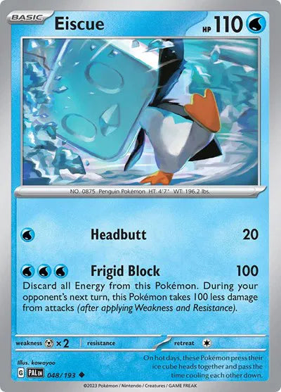 048/193 Eiscue Reverse Holo - Paldea Evolve