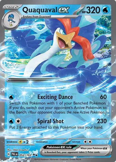 052/193 Quaquaval EX - Paldea Evolve