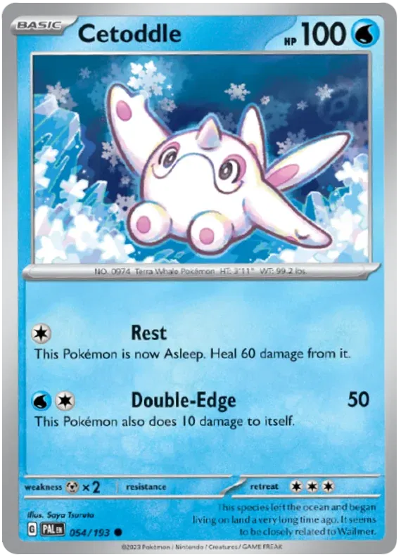 054/193 Cetoddle Reverse Holo - Paldea Evolve