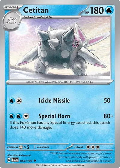 055/193 Cetitan Reverse Holo - Paldea Evolve