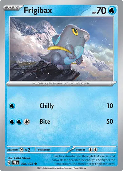 058/193 Frigibax Reverse Holo - Paldea Evolve
